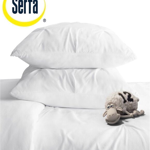 Serta - Simply Clean Antimicrobial Pleated Full and Queen Duvet Set,3 Piece - Picture 5 of 9